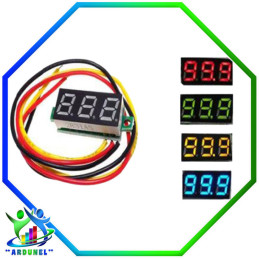 MINI VOLTÍMETRO 0-100V DC...